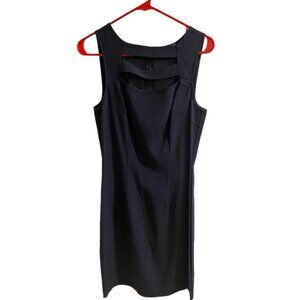 Maria Bianca Nero Black Sleeveless Sheath‎ Dress LBD Size Medium